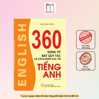 Sách - 360 động từ bất quy tắc và cách dùng các thì tiếng anh (ko màu)
