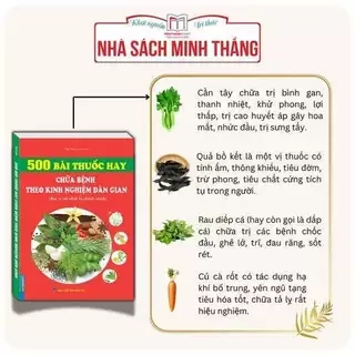Sách - 500 bài thuốc hay chữa bệnh theo kinh nghiệm dân gian