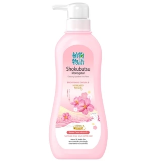 Sữa tắm Shokubutsu Brightening Sakura & Hokkaido Milk (500ml)