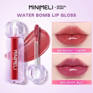 Minimeli Lip Gloss Water Bomb Dưỡng ẩm Dewyful Non-Sticky Plumping Lip Misty Kiss Lock Color Silky 24H Trang điểm môi lâu trôi