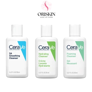 Minisize CeraVe Sữa Rửa Mặt Giúp Dưỡng Ẩm Và Làm Sạch Cho Mọi Loại Da 30ml