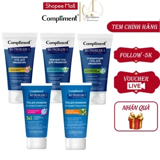 Gel Rửa Mặt Compliment No Problem Sạch Sâu Ngừa Mụn, giảm viêm 200ml