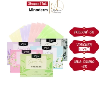 Giấy Thấm Dầu MINODERM kiểm soát nhờn hiệu quả, hút nhờn tức thì, làm sạch da mịn màng 100 tờ/ gói