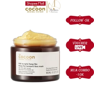 Mặt nạ nghệ Hưng Yên cocoon 30ml (Turmeric face mask) đều màu, giảm thâm thuần chay không vàng da