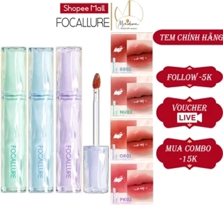 Son Tint FOCALLURE Siêu Căng Bóng Mọng, Nước Lâu Trôi, Không Bết Dính 2g L22