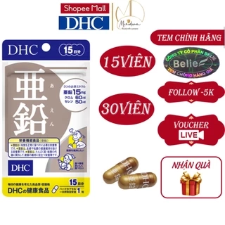 Viên Uống DHC Zinc Bổ Sung Kẽm Gói 15 Ngày, 30 Ngày