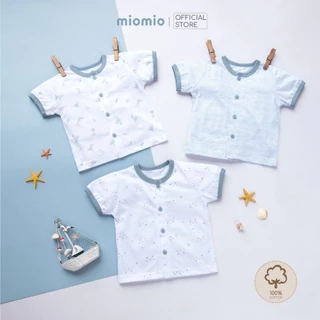 Combo 3 Áo Tay Cộc Sơ Sinh MIOMIO Vải Cotton Cho Bé Trai, Bé Gái (Từ 0 - 24 Tháng) Thiết Kế Mùa Hè | Thoáng Mát Dễ Chịu