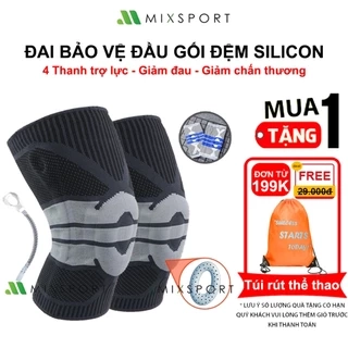 Đai Bảo Vệ Khớp Đầu Gối MixSport Có Đệm Gối Và Trợ Lực Khớp Gối Khi Chơi Thể Thao Chạy Bộ