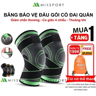 Băng Quấn Bảo Vệ Đầu Gối MixSport Co Giãn 4 Chiều Thoáng Khí Ngăn Chặn Chấn Thương