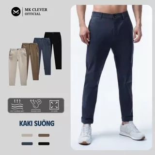 Quần kaki nam MK CLEVER slimfit pants, lưng thun, chất vải kaki mềm mịn, ống suông, form đứng dáng