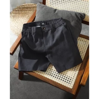 Quần short Linen basic MK CLEVER nam co giãn dầy dặn, cạp chun co giãn 2 chiều, thoáng mát trẻ trung