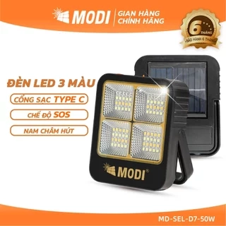 Đèn LED Năng Lượng Mặt Trời Cầm Tay Đa Năng MODI SOLAR Đổi Màu Ánh Sáng, Nhỏ Gọn Tiện Lợi