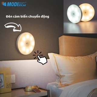 Đèn Led Tròn Cảm Biến Chuyển Động Thông Minh MODI SOLAR, Đèn Cảm Biến Không Dây, Dán Tường Sạc USB