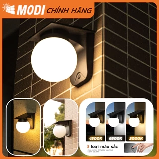 Đèn Tường Năng Lượng Mặt Trời MODI SOLAR Có 3 Chế Độ Màu, Trang Trí Ngoài Trời