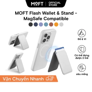 MOFT Flash Phone Stand Wallet Ví đựng thẻ kiêm giá đỡ  gắn lưng điện thoại thích hợp cho Iphone 15 14 13 13 Pro13 Pro Max 12 Pro 12Pro Max