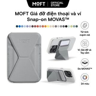 Moft Snap on Phone Stand Wallet MOVASTM - Ví từ tính Tương thích với dòng iPhone 12 / 13 / 14 / 15 / 16