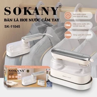 Bàn ủi hơi nước cầm tay SOKANY SK-11045 công suất lớn 1200W, là siêu phẳng, siêu nhanh, nhỏ gọn tiện lợi cho cả gia đình