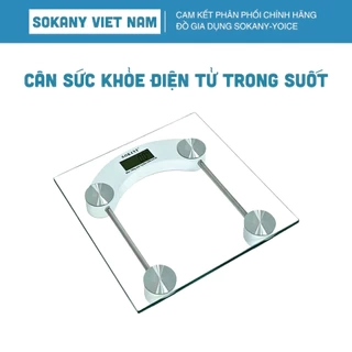 Cân sức khỏe điện tử SOKANY SK-19030 mặt kính trong suốt chịu lực đến 180kg