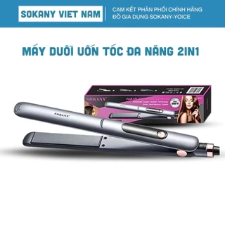 Máy duỗi tóc 2IN1 SOKANY SK-1924, làm nóng nhanh, tạo kiểu dễ dàng giúp bảo vệ tóc khỏi hư tổn