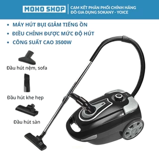 Máy hút bụi SOKANY SK-3386, công suất cao 3500W, 3 đầu hút có núm điều chỉnh mức độ, lực hút mạnh, chống ồn