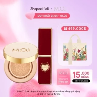 Bộ đôi phấn nước Premium Baby Skin và son thỏi cao cấp Queen Of Rose MOI phiên bản giới hạn