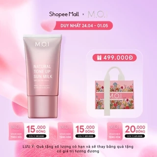 Kem chống nắng Nâng tông M.O.I Natural Tone Up Sun Milk 40ml