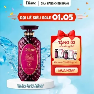 Dầu gội giảm rụng tóc đến 96% phục hồi khô xơ chẻ ngọn gãy rụng Diane Extra Hair Fall Control 450ml