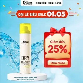 Dầu Gội Khô Tóc Tơi Phồng Mềm Mại Không Bết Dính Diane Perfect Beauty Dry Shampoo Fragrance Free