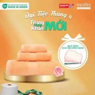 Khăn Tắm, Gội Đầu, Lau Mặt, Khăn Tay Mollis BamBoo Sợi Tre Cao Cấp Mềm Mịn Thấm Hút Không Ra Màu ( BMT4- FMT4- HMT4 ))