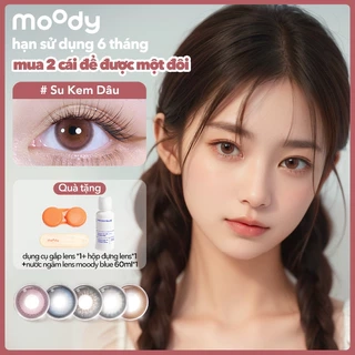 Kính áp tròng 6 tháng moody, mẫu mã đa dạng, lên màu chuẩn, có độ cận 0-7, độ giãn tròng 14.0 – 14.5mm