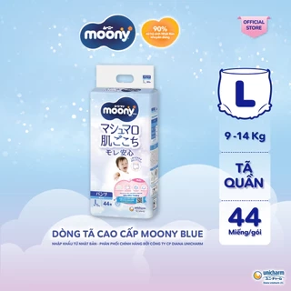 Tã quần cao cấp Moony Bé Trai L44/XL38/XXL26 - Nhập khẩu Nhật Bản