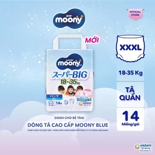 Tã quần cao cấp Moony Bé Trai/Bé Gái XXXL14 - Nhập khẩu Nhật Bản