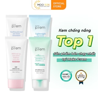 Kem chống nắng vật lý kiềm dầu Make P:rem UV defense me. No sebum sun cream 50ml