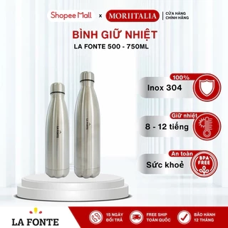 Bình giữ nhiệt Aura La Fonte 012324, Dung tích 500ml và 750ml - Thép không gỉ SUS304 - MORIITALIA 012362