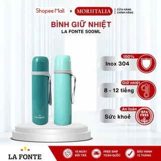 Bình giữ nhiệt Basic La Fonte 180695, Dung tích 500ml, Thép không gỉ SUS304, Nắp làm cốc - MORIITALIA 180701