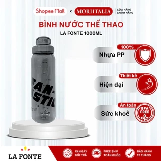 Bình Nước Thể Thao 1000ml La Fonte – Nhựa Nguyên Sinh KHÔNG MÙI – Có Quai, Nắp Bật – Gym, Chạy Bộ
