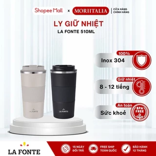 Ly Giữ Nhiệt, Cốc Đựng Coffee Take Away La Fonte 510ml, Thép Không Gỉ, Nấp Kín Chống Tràn