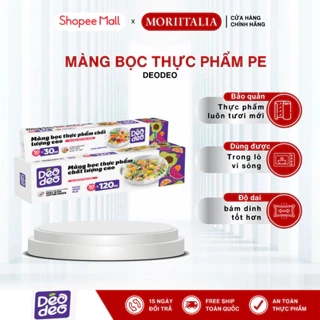 Màng Bọc Thực Phẩm PE "Chất Lượng Cao" DEODEO 30cm x 120m, Bảo vệ thực phẩm, tránh nhiễm khuẩn