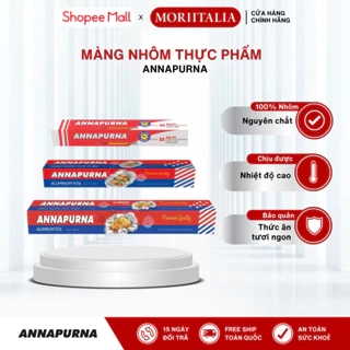 Màng nhôm bọc thực phẩm ANNAPURNA, 100% Nhôm lá mỏng không tạp chất - Moriitlia