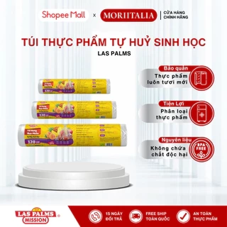 Túi Đựng Thực Phẩm LAS PALMS Tự Huỷ Sinh Học (120 túi/Cuộn) - Nhiều kích thước, An toàn tiện lợi
