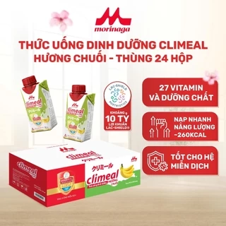 Climeal - Thức uống dinh dưỡng - Thùng 24 hộp 190ml - Hương chuối