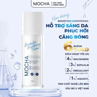 Kem Dưỡng Sáng Và Phục Hồi Da Mocha Biovector 6 Active, Dịu Nhẹ Lành Tính Cho Cả Da Dầu Mụn Nhạy Cảm