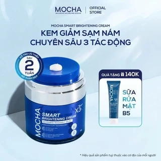 Kem Giảm Sạm Nám MOCHA giảm nám chuyên sâu SMART BRIGHTENING CREAM 30G tặng sửa rửa mặt