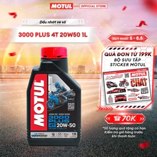 Dầu nhớt xe máy MOTUL 3000 PLUS 4T 20W50 1L