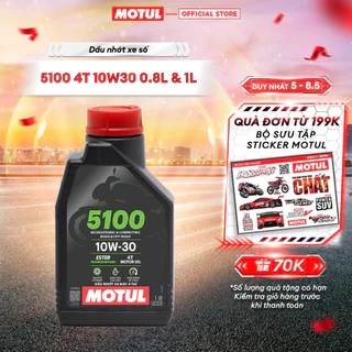 Dầu nhớt xe máy MOTUL 5100 4T 10W30 0.8L & 1L