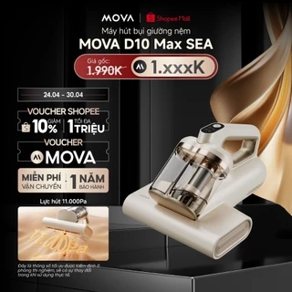 Máy hút bụi giường nệm Mova D10 MAX - Hàng chính hãng - Bảo hành 12 tháng