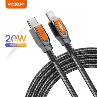 Dây sạc nhanh 20w TypeC to L chuyên dùng cho xsmax 11 12 13 14 promax siêu bền bỉ MOXOM CB89 dài 1m