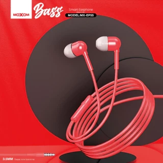 Tai Nghe Nhét Tai Có Dây MOXOM EP54 Âm Thanh Chất Lượng, Tích Hợp Micro dùng cho Samsung Oppo Xiaomi Redmi iPhone iPad