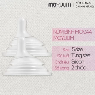 Núm bình Moyuum Natural Fit Mov.aa - Đủ size - Hộp 2 chiếc
