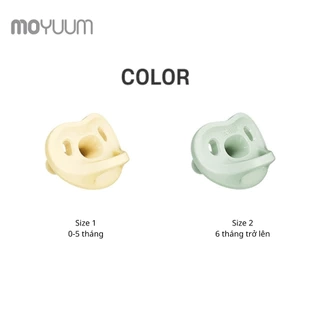 Núm ty giả MOYUUM chất liệu Silicone (bao gồm hộp đựng) size 0-5m/ 6m+
